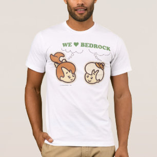 Camiseta Terra firme do amor de PEBBLES™ e de BAMM-BAMM