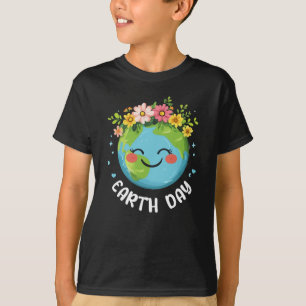 Camiseta Terra Gira com Terra Feliz Floral Dia da Terra 202