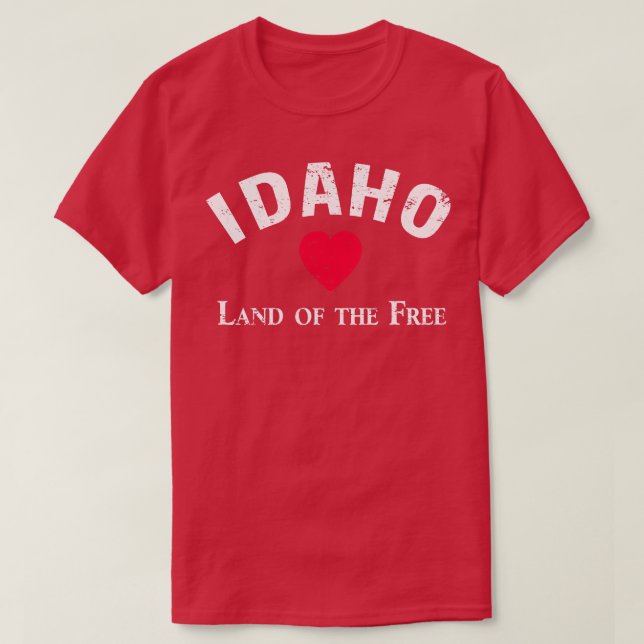CAMISETA TERRA IDAHO DOS LIVRES (Frente do Design)