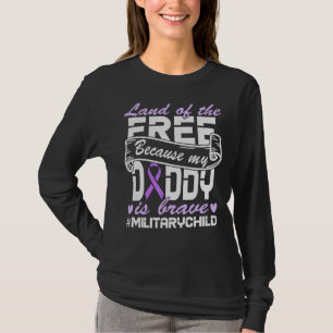 Camiseta Terra Infantil Militar De Liberdade Porque O Meu P