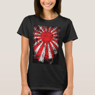 Camiseta Terra Japonesa Da Bandeira Da Guerra Do Sol Ascens
