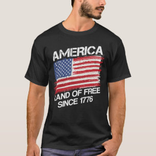 Camiseta Terra Livre Americana Desde 1776 Patriótica Americ