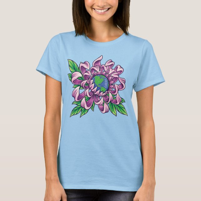 Camiseta Terra na Flor (Frente)