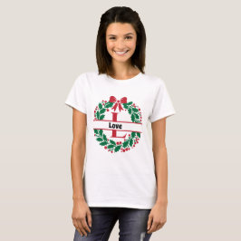 Camiseta Terra natalícia Família Correspondente Nome Carta 