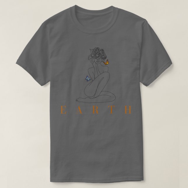 Camiseta Terra Negra Mãe Terra (Frente do Design)