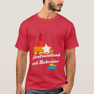 Camiseta Terra Nova e Labrador Canada Vintage Distresse