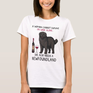 Camiseta Terra Nova e Vinho Cachorro Engraçado