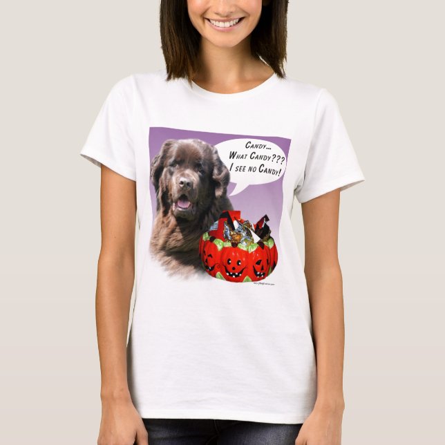 Camiseta Terra Nova (marrom) Halloween Candy (Frente)