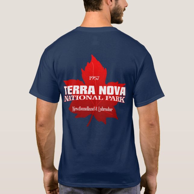 Camiseta Terra Nova NP (folha de mapa) (Verso)