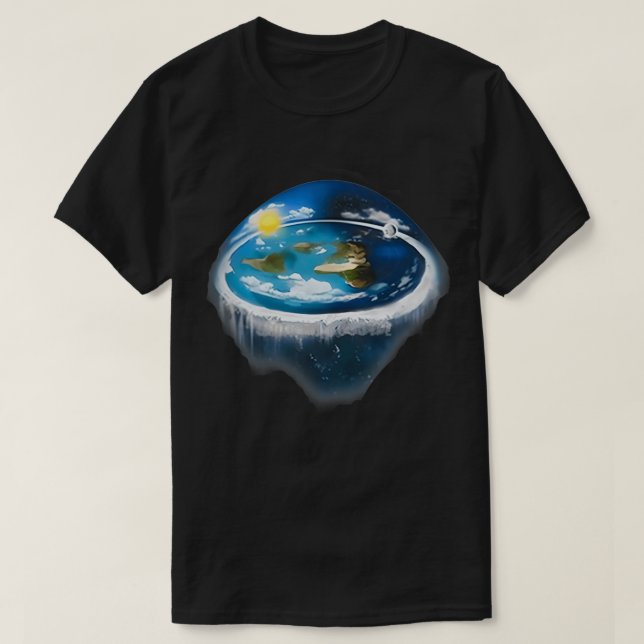 Camiseta Terra plana 4 (Frente do Design)