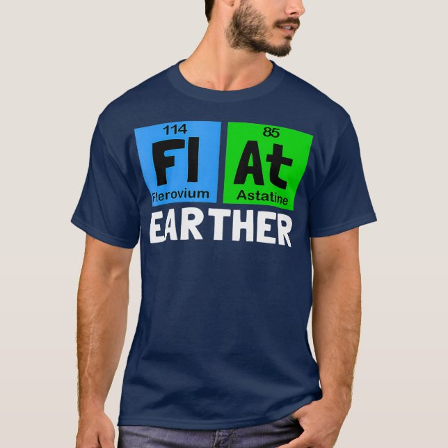 Camiseta Terra plana da ciência (Frente)