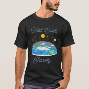 Camiseta Terra Plana Sol Lua - Sociedade da Terra Plana
