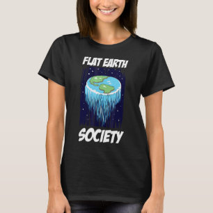 Camiseta Terra plana Terras planas da Sociedade