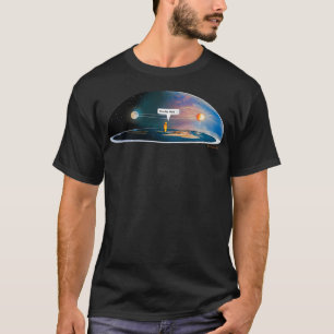 Camiseta Terra plana, você está aqui