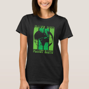Camiseta Terra Planeta Seguro Globo Vegano Vegetariano Mãe