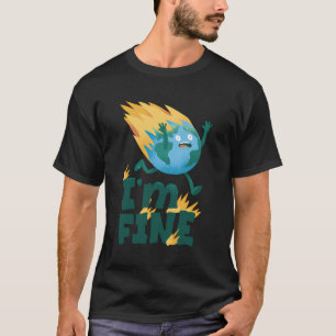 Camiseta Terra queimando chamas