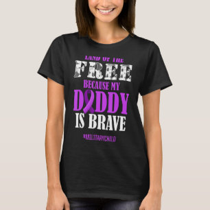 Camiseta Terra Roxo do Mês Infantil Militar