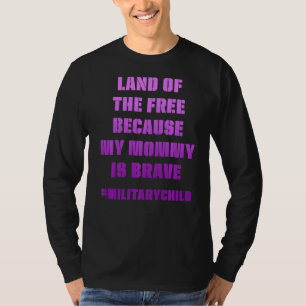 Camiseta Terra Roxo do Mês Infantil Militar
