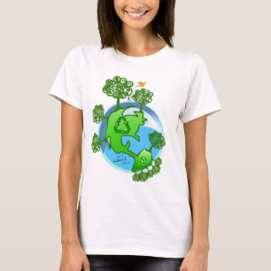 Camiseta Terra Sustentável reciclar
