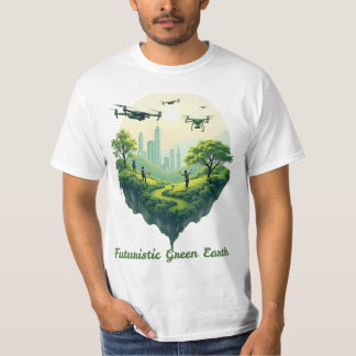 Camiseta Terra Verde futurística