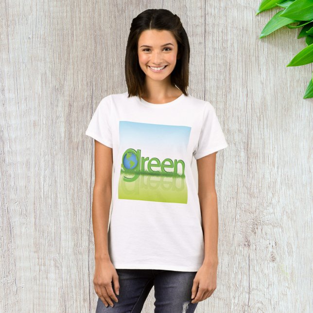 Camiseta Terra Verde Globo Ecológico Natureza (Criador carregado)