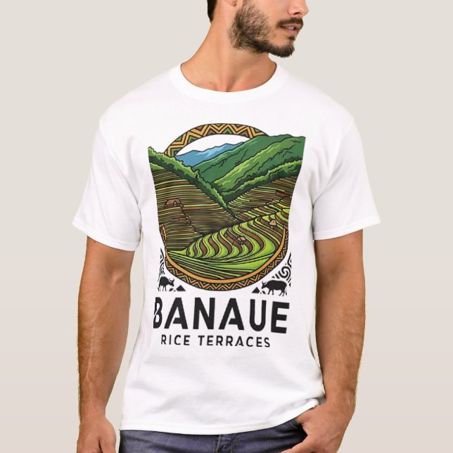 CAMISETA TERRAÇOS DE ARROZ DE BANAUE (Frente)
