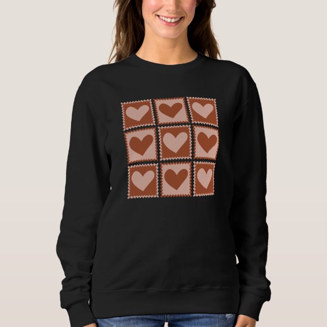 Camiseta Terracotta Boho Hearts Valentine’s Gift (Frente)