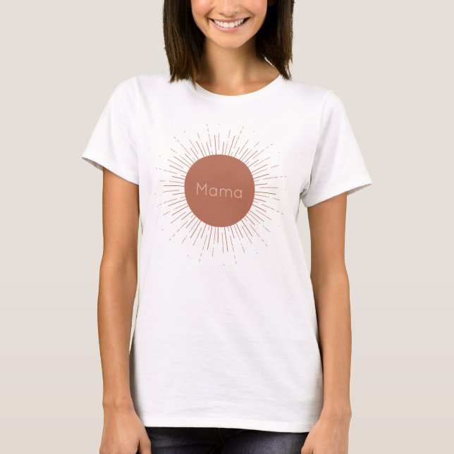 Camiseta Terracotta Boho Sun (Frente)