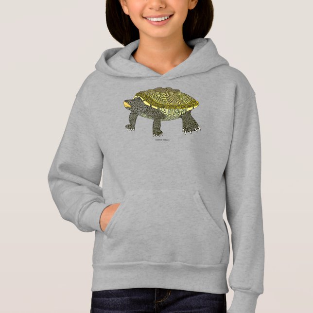 Camiseta Terrapin (vívido) - Moletom de Menina (Frente)