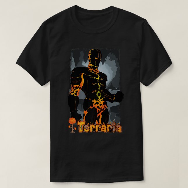 Camiseta Terraria Molten Armor (Frente do Design)