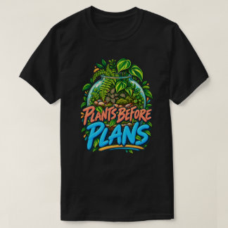 Camiseta Terrário Botânico Colorido Plantas Antes dos Plano