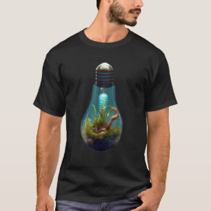 Camiseta Terrário De Lâmpada Para Ativista Das Alterações C