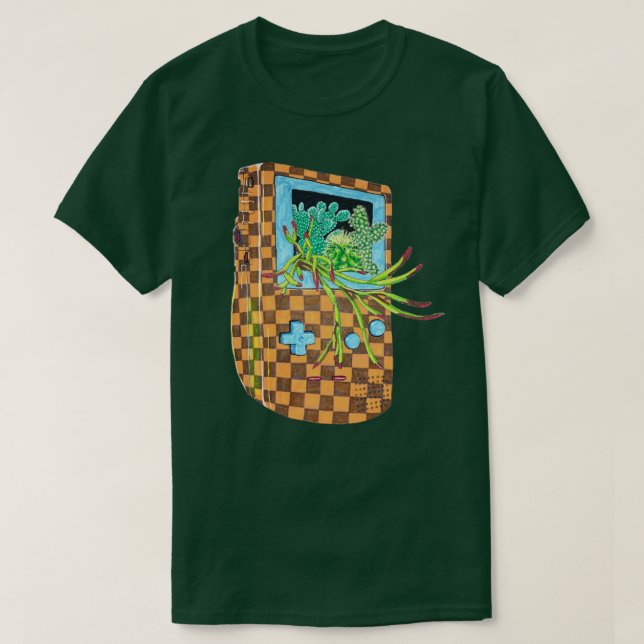 Camiseta Terrário do Jogo Cactus (Frente do Design)