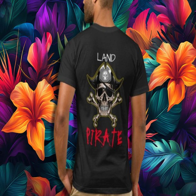 Camiseta Terras de Crânio Adulto do Partido Pirata (Criador carregado)