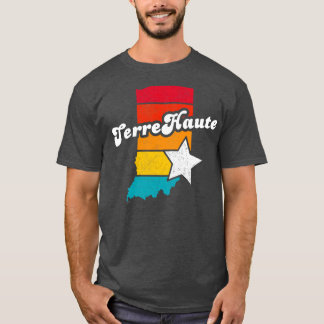 Camiseta Terre Haute Indiana Vintage angustiou Souvenir 2