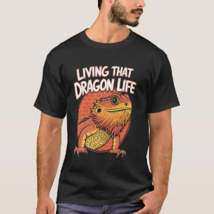 Camiseta Terreário de Dragão Barbudo Amante de Lagarto de S