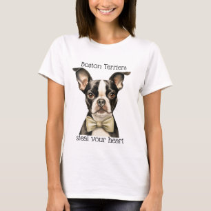 CAMISETA TERREIROS DE BOSTON PRETO E BRANCO ROUBAM SEU CORA