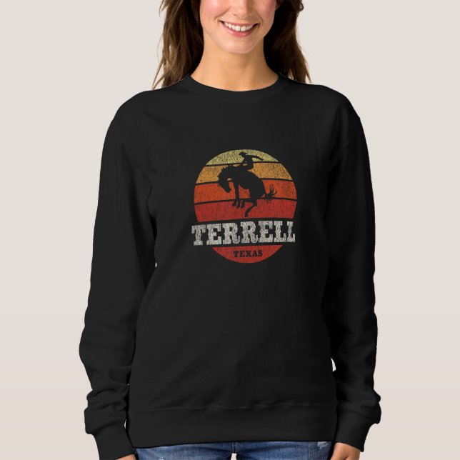 Camiseta Terrell TX Antigo País Ocidental Retrô (Frente)