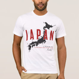 CAMISETA TERREMOTO DE JAPÃO & ALIVIO DO TSUNAMI
