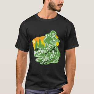 Camiseta Terreno de Bicicleta de Montanha Ciclista de Bicic