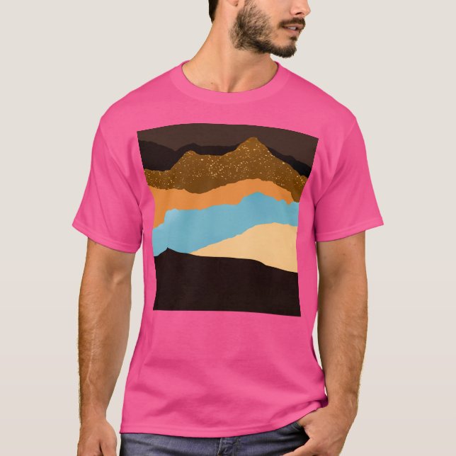 Camiseta Terrenos E Paisagens De Montanha Deckled Torn De A (Frente)