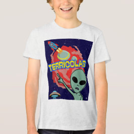 Camiseta terrícolas - susto alienígena de humanos
