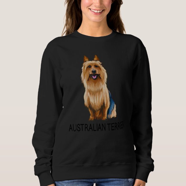 Camiseta Terrier Australiano Cachorro Louco (Frente)