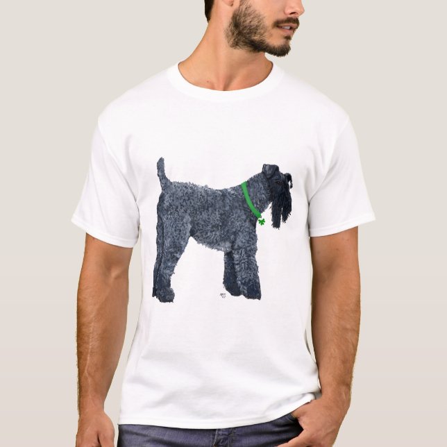 Camiseta Terrier Azul Kerry (Frente)