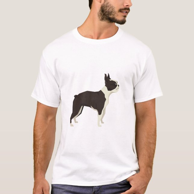 Camiseta Terrier de Boston (Frente)