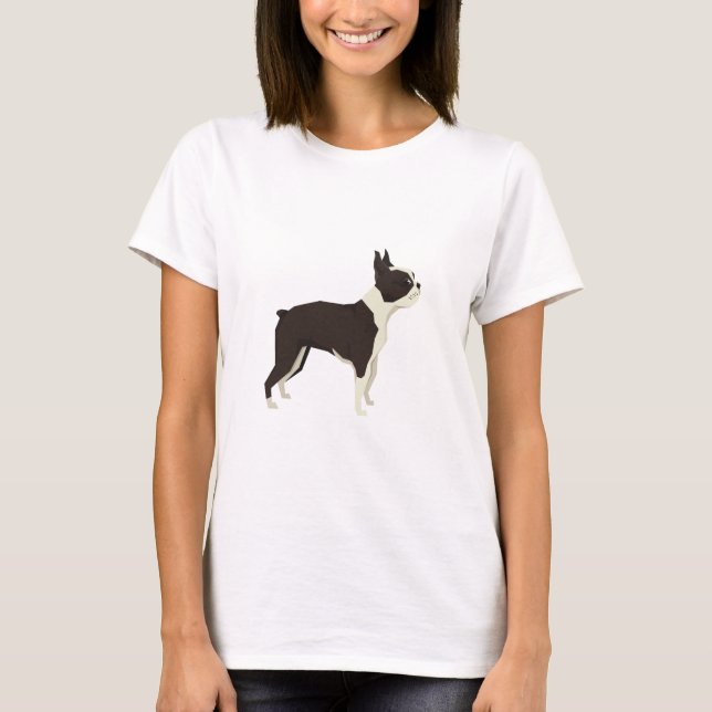 Camiseta Terrier de Boston (Frente)