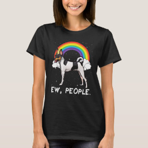 Camiseta Terrier de raposa de brinquedo arco-íris Ew Pessoa