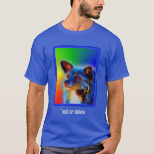 Camiseta Terrier Dog Abstrato Art Personalizado
