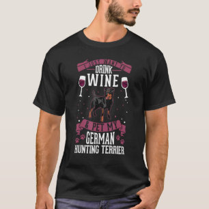 Camiseta Terrier E Vinho Caça Alemães