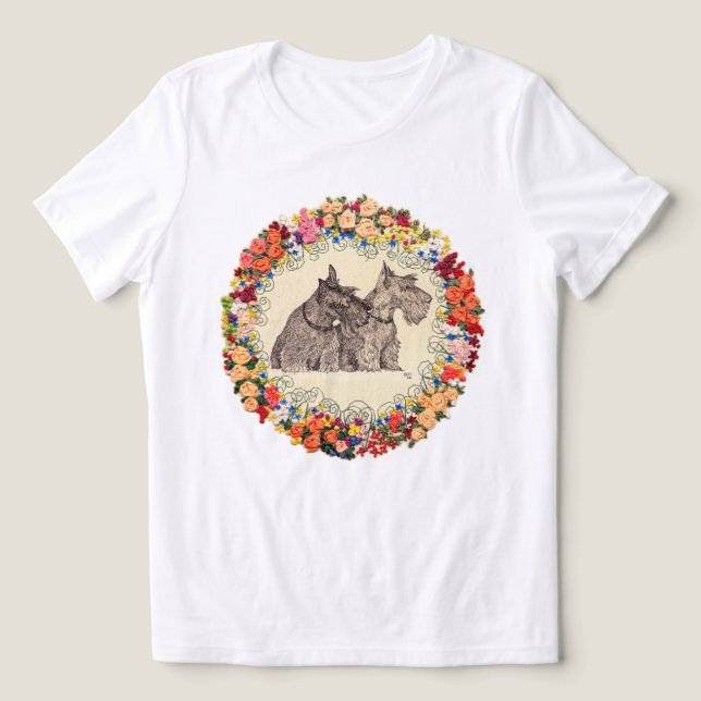 Camiseta Terrier Escocês (Design frontal)